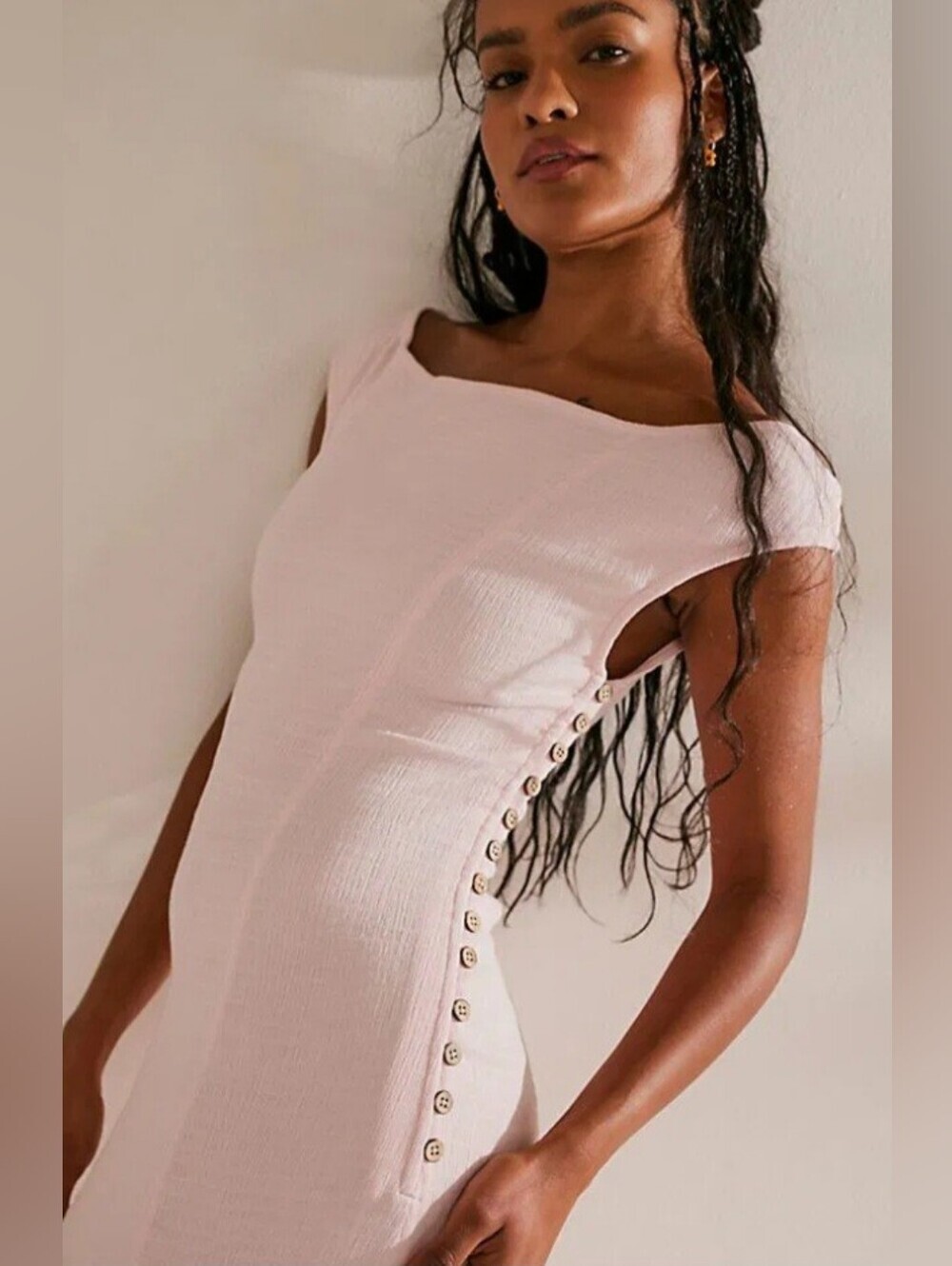 Free People More Than Special Maxi Dress Light Pink Small